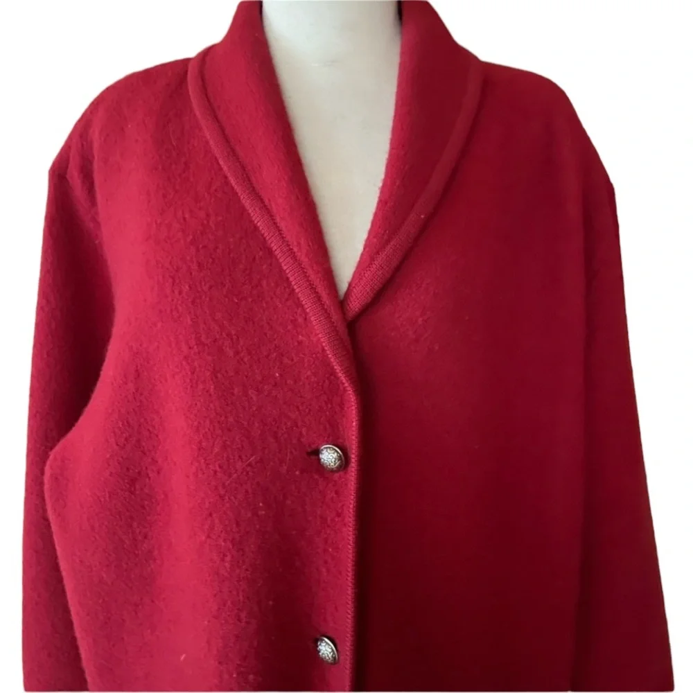 1980s Norm Thompson Wool, Button Down‎ Blazer